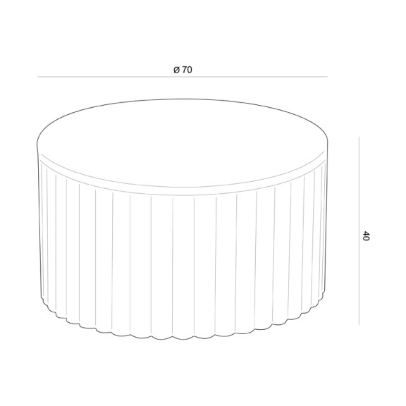 Ole Black Forest - okrągły stolik kawowy