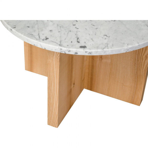 Tre - Stolik z marmurowym blatem