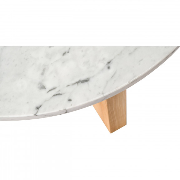 Tre - Stolik z marmurowym blatem