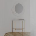 Liv Gold - konsola z blatem Bianco Carrara