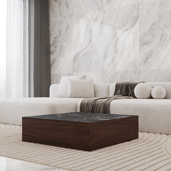 Azure - ława z litego drewna i kamienia